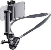 Neck Mount for Mobile Phone, Neck Mobile Phone Holder, POV/Vlog Selfie Mount Hand, Adjustable Angle, Hands Free Phone Neck Chest Holder for Taking, Outdoor Cycling, Live Streaming