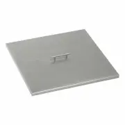 27" X 27" Square Stainless Steel Fire Pit Cover by American Fireglass