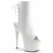 Sexy and Know It White PU Boots Adore-1018