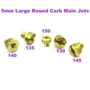 Round Carb Main Jets For Mikuni Carburetor #130 #135 #140 #145 #150 Motor Parts