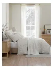 [Private Collection] Fleur Quilt Cover Set in Ivory/Ink
