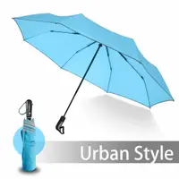 在飛比找PChome24h購物優惠-2mm 都會行旅 超大傘面抗風自動開收傘 (灰藍)