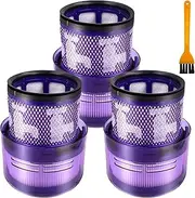 3PCS Filter Replacement for Dyson SV19 SV21 Omni-Glide, Cyclone Cordless Vacuum Cleaner Part No.965241-01, with Cleaning Brush