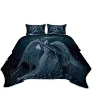 Dark Art Death on a Hold Angel of Death Stone Statue Coverlet