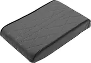 VekAuto Car Centre Console Cushion Pad 12.2 x 7.87 Inch Centre Console Cover Armrest Seat Box Cover Faux Leather Grey Diamond Pattern