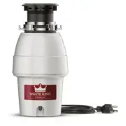 Waste King Garbage Disposal 1/2 HP Continuous Feed Corded 2600 RPM Metallic