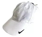 NEW Nike Adult DRI-FIT STAY COOL Swoosh Adjustable Golf Hat/Cap-White 999998-995