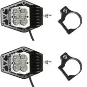 Assault Industries Nighthawk LED Side Mirrors (Pair) w/ 1.875" Clamps