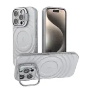 Magnetic Magsafe Case Back Camera Holder Cover - For Apple iPhone 16 Pro Max (Grey)