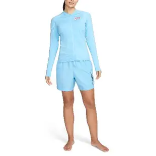 Nike 防曬外套 Hydroguard Swim 女款 藍 紅 防曬 速乾 長袖上衣 NESSE327-486