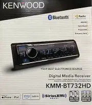NEW Kenwood KMM-BT732HD 1-DIN Car Digital Media Receiver w/ Bluetooth, HD Radio