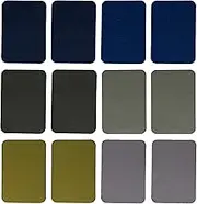 Iron On Patches - 12-Piece Iron On Patch for Clothing, Pants Repair - Adhesive Fabric Patches - Easy to Use, No Sewing Needed - Cool Rectangle Patches – Green and Navy