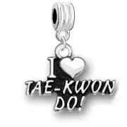 I Love TAE-KWON-DO Charm Bead