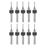 10pcs End Mill Bit 1.4mm Solid Carbide CNC Router Bits Engraving Cutter Tool
