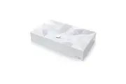 STERNHAGEN Kristall Sani-Quartz Bathroom Basin - Geometric - Above Counter Top - 715 x 415mm Satin White