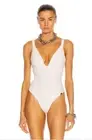 LE BUNS Devon Organic Cotton Bodysuit Ivory Sleeveless US 2 NWT $68