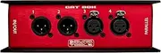 CAT Box MFX - 2 Male 2 Female XLR Stage Box with Analog Audio Over Shielded CAT Cable. Send 4 Channels of Audio, DMX, Clear-Com or AES.