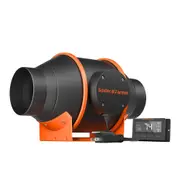 Spider Farmer EC Exhaust Ventilation Inline Fan - 150MM (6" Inch) - 402CFM - w/ Thermostat Smart Controller