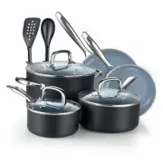 Pots and Pans Nonstick Ceramic Kitchen Cookware Sets Include Saucepan, Frying