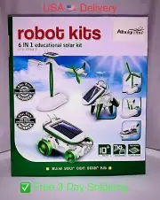 Kids Toys Solar Kit: STEM Toy Robot Kits 6 in 1 Educational Solar Kit
