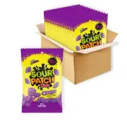 SOUR PATCH KIDS Grape Soft and Chewy Candy, 8.02 Ounce (Pack of 12)