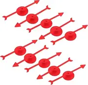 ifundom 10pcs Dial Pointer Desktop Arrow Toy Arrow Spinners Board Game Accessory Turntable Indicators Game Arrows Rotating Arrow Toys Party Game Props Game Pointer Red Plastic