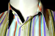 PAUL SMITH COUTURE Hemd M neu KENT KRAGEN mehrfarbig gestreift extravagant 229€