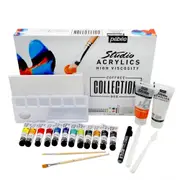 21pc Pebeo Studio Acrylic Paint Collection Complete Set Creative Art Painting