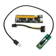 3X(NGFF M.2 M Key to USB 3.0 PCI-E Riser Card M2 to USB3.0 PCIE 16X 1X1831
