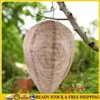 Wasp Nest Decoy Hanging Wasp Deterrent for Hornets Yellow Jackets (1 Regular) .