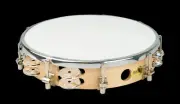 Mano 10 Inch Tuneable Tambourine with Wood Rim and Double Row Jingles