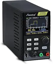 Abestop AT6301 DC Power Supply Variable, 60V 10A Adjustable DC Bench Linear Power Supply with 10mV / 1mA High Resolution with 2.8 inch LCD Display, 5V 1A USB Output