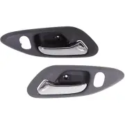 Door Handle Set For 1998-2002 Honda Accord Coupe Front Light Gray w/Chr Lvr 2Pcs (for: Honda)