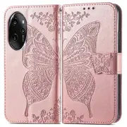 For Honor 100 Pro 5G Case Wallet Imprinted Butterfly Pattern Phone Cover