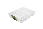 Lemon & Lime 45cm x 36cm Plates Bowls Cutlery Dish Drainer Rack Holder White