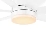 Tourbillion Ceiling Fan Light White Steel - 205564