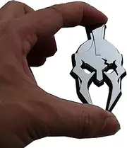 1x Custom Gladiator Emblem Left Right Side Badge Compatible with Jeep Wrangler JL JK Gladiator Universal Car Vehicle, Truck, SUV, Motorcycle (Chrome)