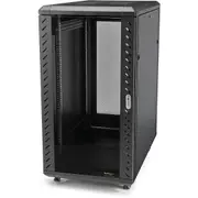 StarTech.com 4-Post 22U Server Rack Cabinet, 19" Data Rack Cabinet for Computer / IT Equipment, Home Network Rack, Half Height S