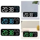 LED Digital Alarm Clock 3 Level Adjustable Brightness Temperature Display for