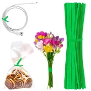 24000 Twist Ties 4 Inch Paper Green For Party Cello Candy Bags Cake Pops