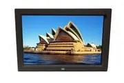 TODO 12" Digital Photo Frame Multimedia Player Usb Card Reader Jpeg Mp3 Avi Black