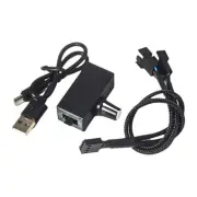 1X(PWM Speed Controller 12V 4Pin PWM Fan Governor USB TYPE-C Supply DIY6364
