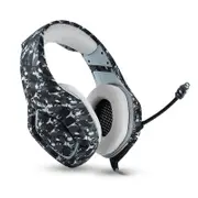 K1-B Single Plug Stereo Gaming Headset In-line Control Hi-Fi Headphone With Mic for PS4 Xbox One GREY COLOR