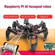 18DOF Hexapod Robot Spider Robot 2DOF PTZ w/ Main Board for Raspberry Pi 4B tp1