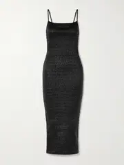 [NANUSHKA] NANUSHKA - Barra Shirred Okobor™ Midi Dress - Black - medium medium Black