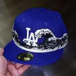 LA DODGERS MLB WAVE 藍色 59FFTY 合身帽全新 ER MLB