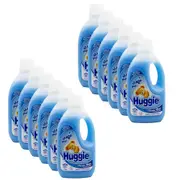 12PK Huggie Liquid Fabric Conditioner Softener Laundry Fragrance 1L Classic Blue