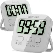 2 PACK Classroom Timer for Kids, Kitchen Timer for Cooking, Egg Timer, Magnetic