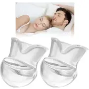 2PCS-Anti Snoring Tongue Device Sleep Apnea Aid Stop Snore Sleeve Aone Silicone