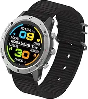 Sports Watch Fitn Wrist Watch for Running Swimming Black Nylon Band